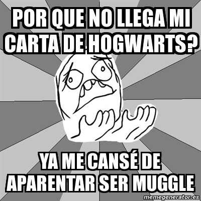 Meme Whyyy - POR QUE NO LLEGA MI CARTA DE HOGWARTS? ya me 