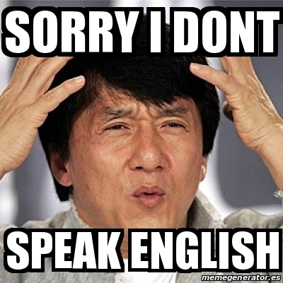 Meme Jackie Chan - sorry i dont speak english - 21214583