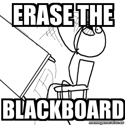 Meme Desk Flip Rage Guy - erase the blackboard - 21280083