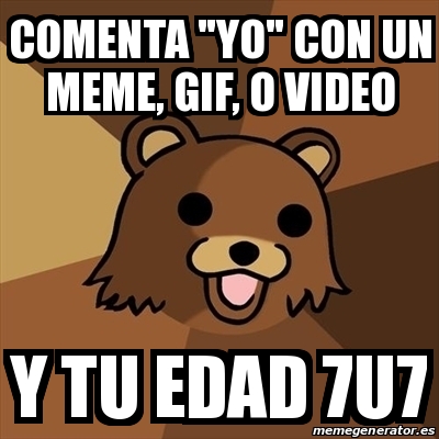 Meme Pedobear - COmenta "yo" Con Un Meme, Gif, O Video Y Tu Edad 7u7 ...