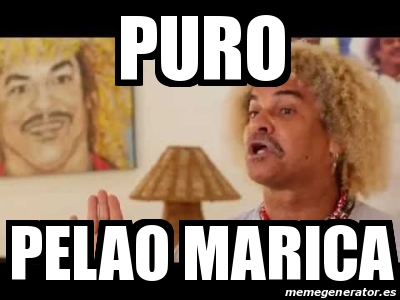 Meme Personalizado Puro Pelao Marica