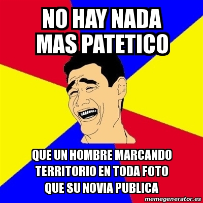 Meme Yao Ming - NO HAY NADA MAS PATETICO que un hombre marcando territorio en toda foto que su ...