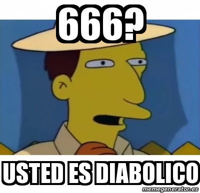 Meme Personalizado Usted Es Diabolico