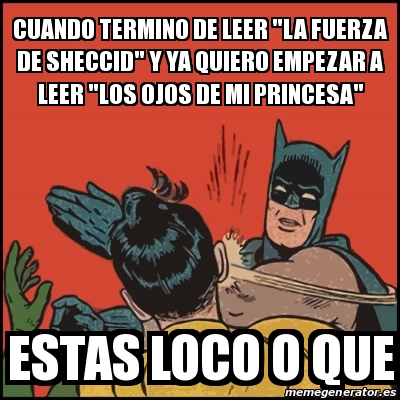 Meme Batman slaps Robin - Cuando termino de leer 