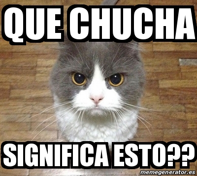 Meme Personalizado - que chucha significa esto?? - 28221741