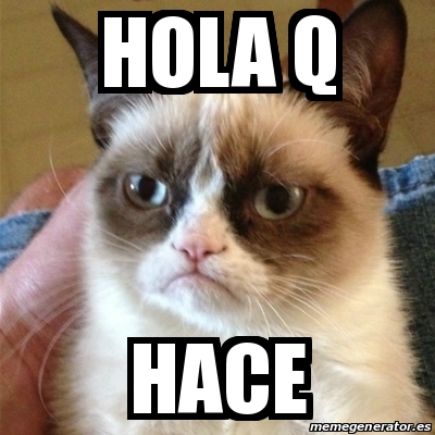 Meme Grumpy Cat - Hola q Hace - 28246169