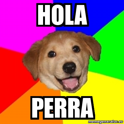 Meme Advice Dog - HOLA PERRA - 28264214