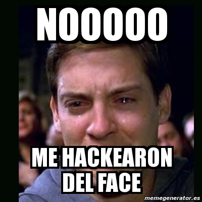 Meme Crying Peter Parker Nooooo Me Hackearon Del Face