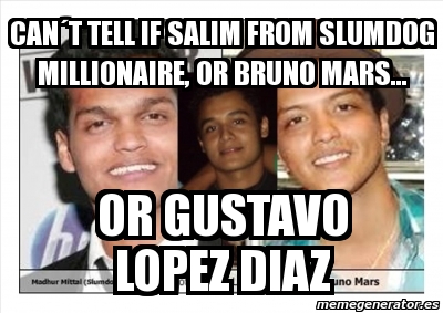 Meme Personalizado - CANÂ´T TELL IF SALIM FROM SLUMDOG MILLIONAIRE, OR ...