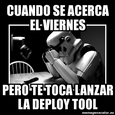 Meme Sad Trooper - CUando se acerca el viernes Pero te toca lanzar la ...