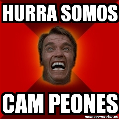 Meme Arnold - Hurra somos Cam peones - 30875011