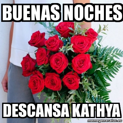 Meme Personalizado - Buenas noches Descansa Kathya - 30955995