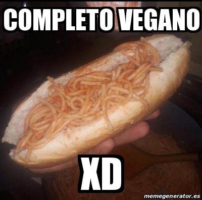 Meme Personalizado Completo Vegano Xd