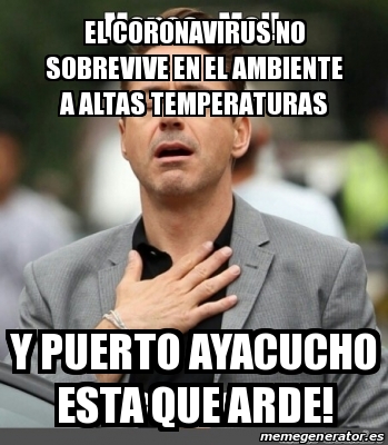 Meme Personalizado - el coronavirus no sobrevive en el ...