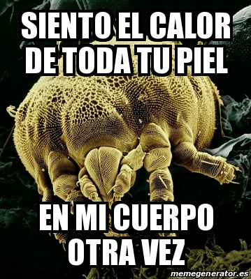 Meme Personalizado - Siento el calor de toda tu piel En mi cuerpo otra