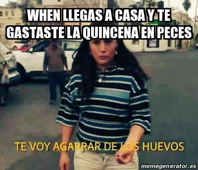 Meme Personalizado When Llegas A Casa Y Te Gastaste La Quincena En