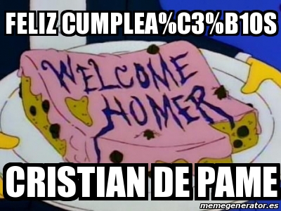 Meme Personalizado - Feliz cumplea%C3%B1os Cristian de pame - 31466354