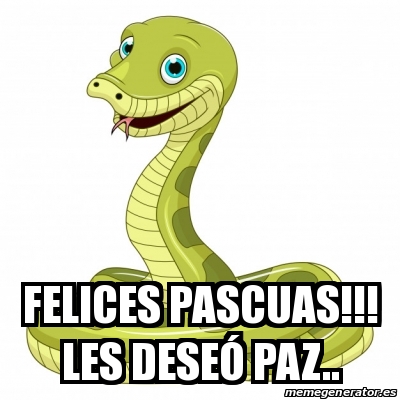 Meme Personalizado - Felices pascuas!!! Les deseÃ³ paz.. - 31499533