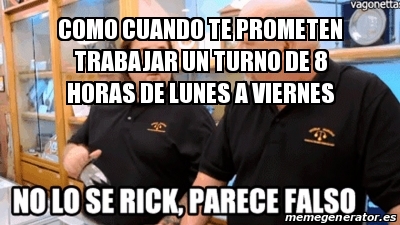 personalizado horas turno