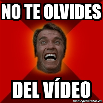 Meme Arnold No Te Olvides Del V Deo