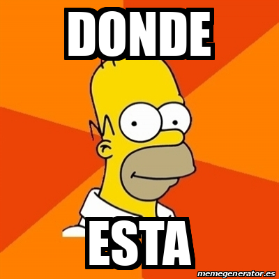 Meme Homer - Donde ESTA - 32122438