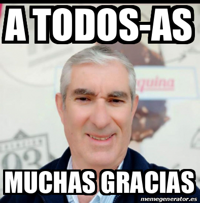 Meme Personalizado A TODOS AS MUCHAS GRACIAS