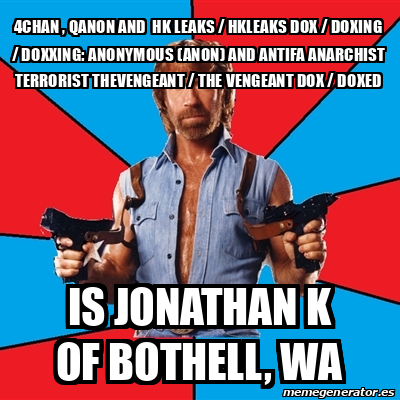 Meme Chuck Norris - 4chan , QAnon and HK Leaks / Hkleaks Dox / Doxing