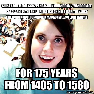 Meme Overly Attached Girlfriend - China State Media Says: Pangasinan ...