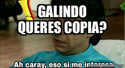 Meme Personalizado GAlindo Queres Copia