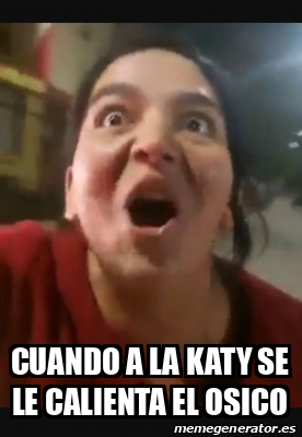 Meme Personalizado Cuando A La Katy Se Le Calienta El Osico