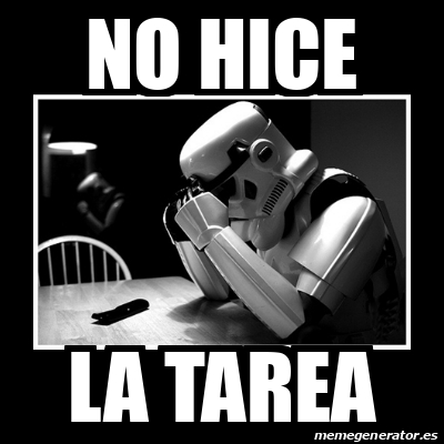 Meme Sad Trooper No Hice La Tarea