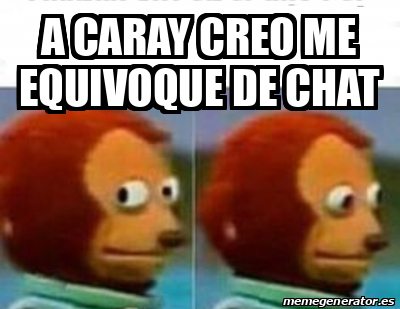 Meme Personalizado - A caray creo me equivoque de chat - 32073985