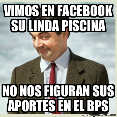 Meme Mr Bean Vimos En Facebook Su Linda Piscina No Nos Figuran Sus