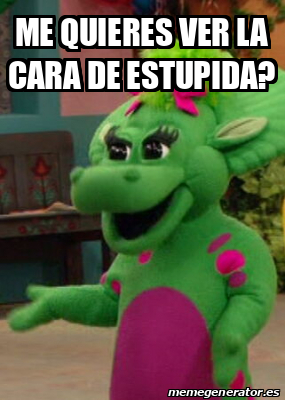 Meme Personalizado Me Quieres Ver La Cara De Estupida