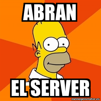 Meme Homer Abran El Server