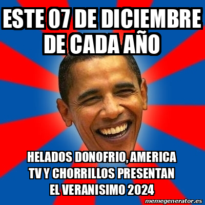 Meme Obama Este 07 De Diciembre De Cada A O Helados Donofrio America   33178049 