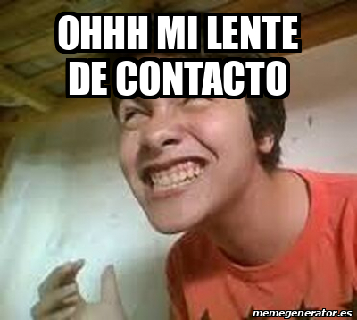 Mi lente discount de contacto meme