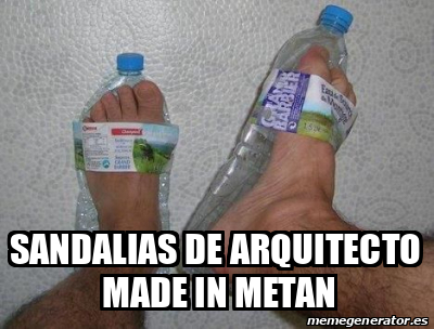 Meme Personalizado Sandalias De Arquitecto Made In Metan