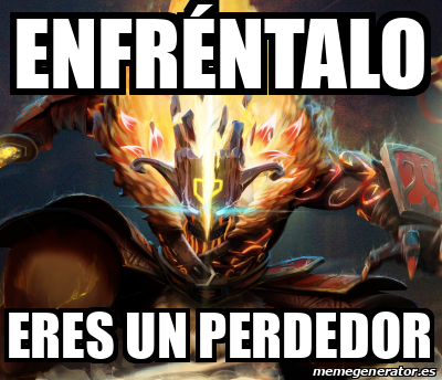 Meme Personalizado Enfr Ntalo Eres Un Perdedor