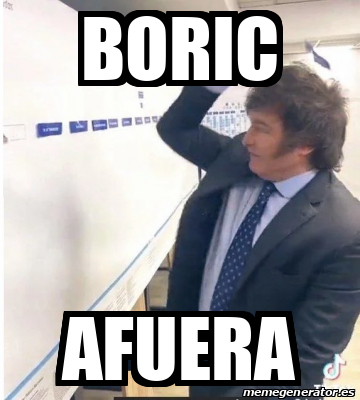 Meme Personalizado Boric Afuera