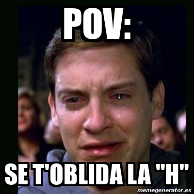 Meme Crying Peter Parker Pov Se T Oblida La H