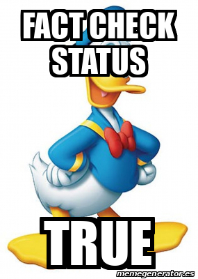 Meme Personalizado - Fact check status True - 33687267