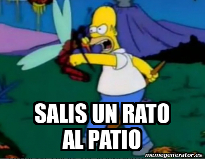 Meme Personalizado - salis un rato al patio - 33708957
