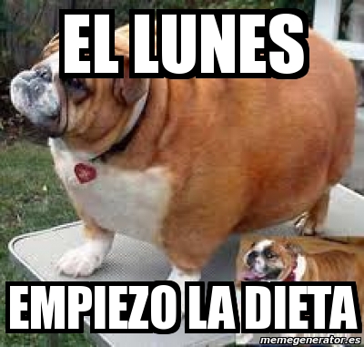 El lunes empiezo la dieta memes