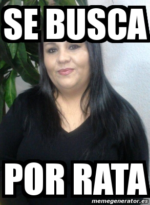 Meme Personalizado Se Busca Por Rata