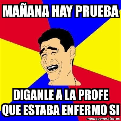 Meme Yao Ming Ma Ana Hay Prueba Diganle A La Profe Que Estaba Enfermo Si