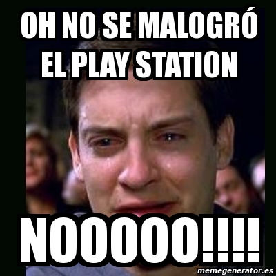 Meme Crying Peter Parker - Oh No Se MalogrÃ³ El Play Station Nooooo 