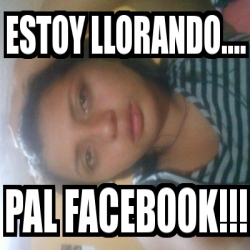 Meme Personalizado - estoy llorando.... pal facebook!!! - 245808