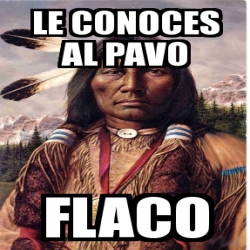 Meme Personalizado - le conoces al pavo flaco - 66290