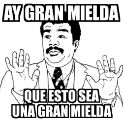 Meme Ay Si - ay gran mielda que esto sea una gran mielda - 1558624